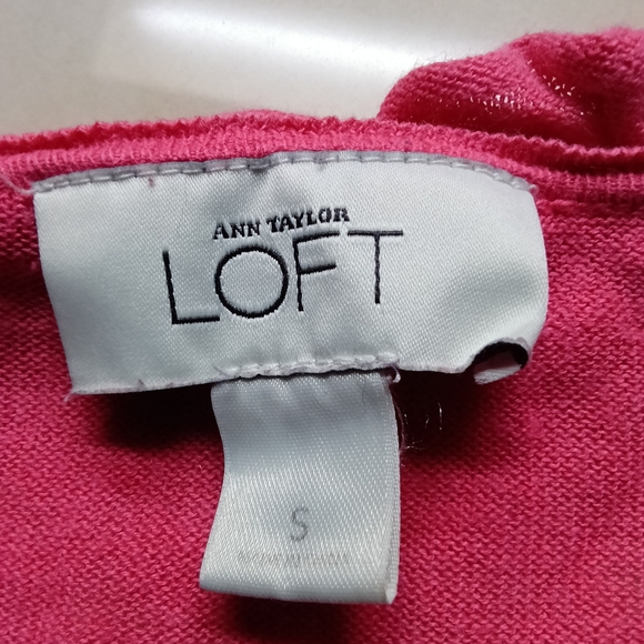 LOFT Pink Ruffled Cardigan - Picture 6 of 6